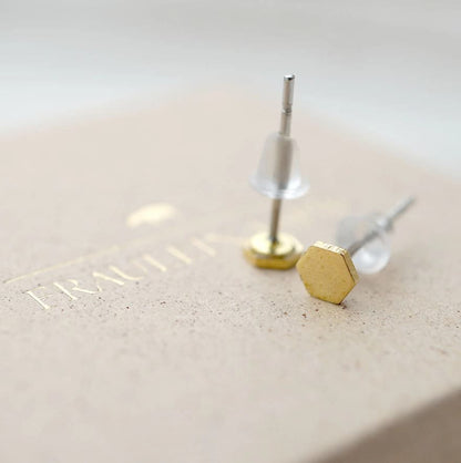 Tilda Zeitlos | Nachhaltige Ringe | Hexagon Ohrstecker