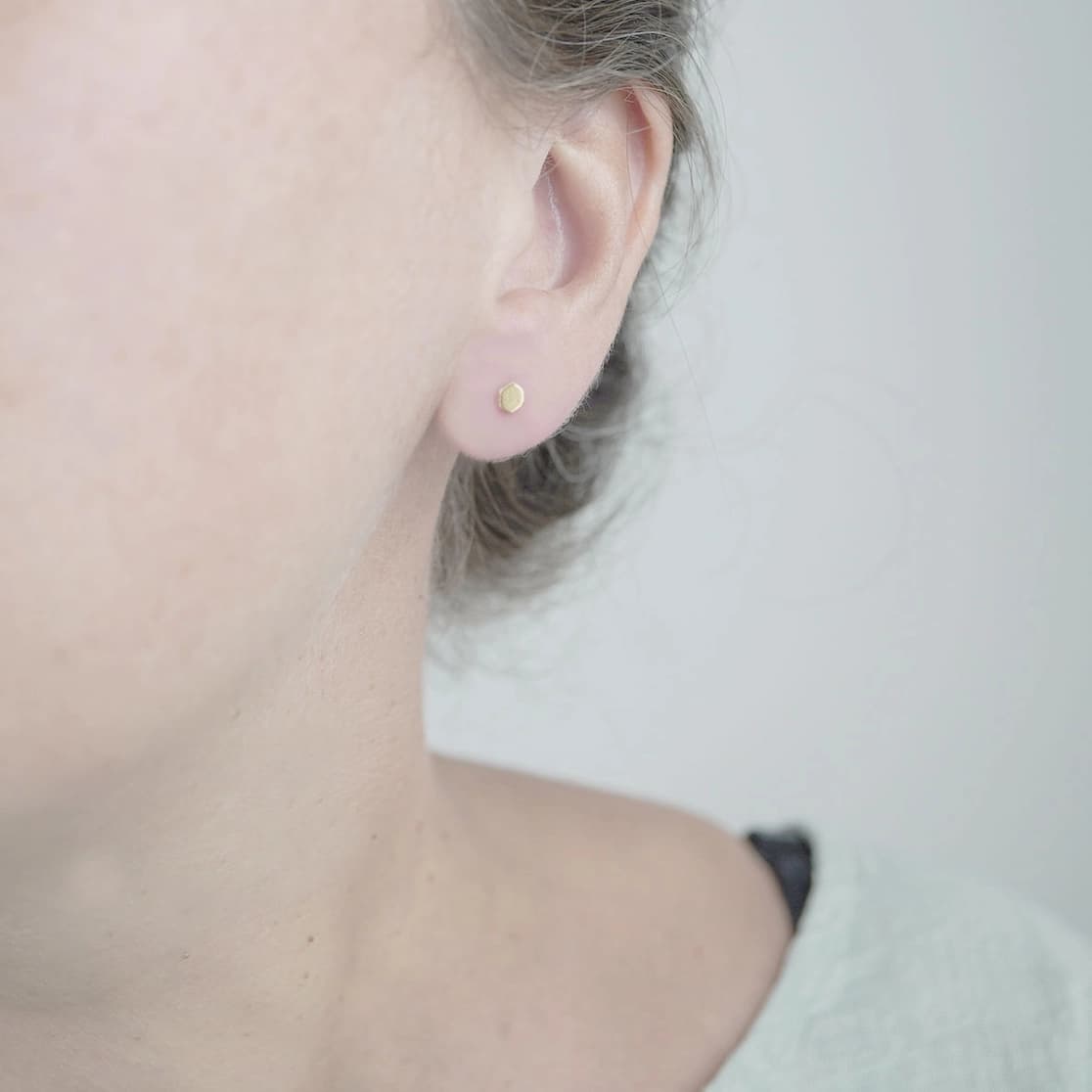 Tilda Zeitlos | Nachhaltige Ringe | Hexagon Ohrstecker