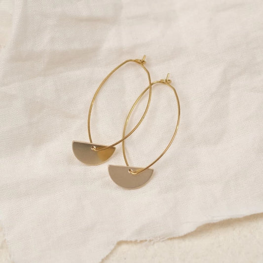 Tilda Zeitlos | Nachhaltige Ringe | Half Circle - Creolen