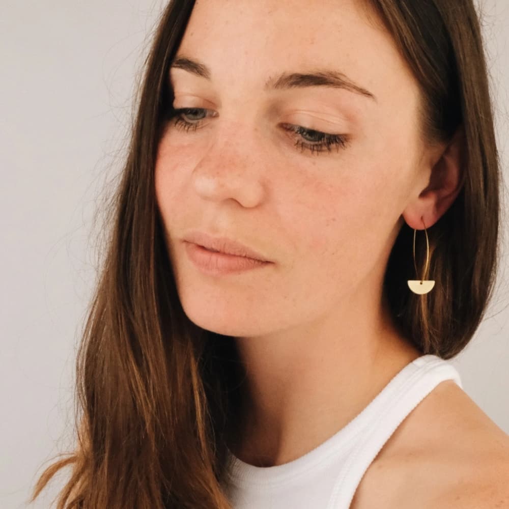 Tilda Zeitlos | Nachhaltige Ringe | Half Circle - Creolen